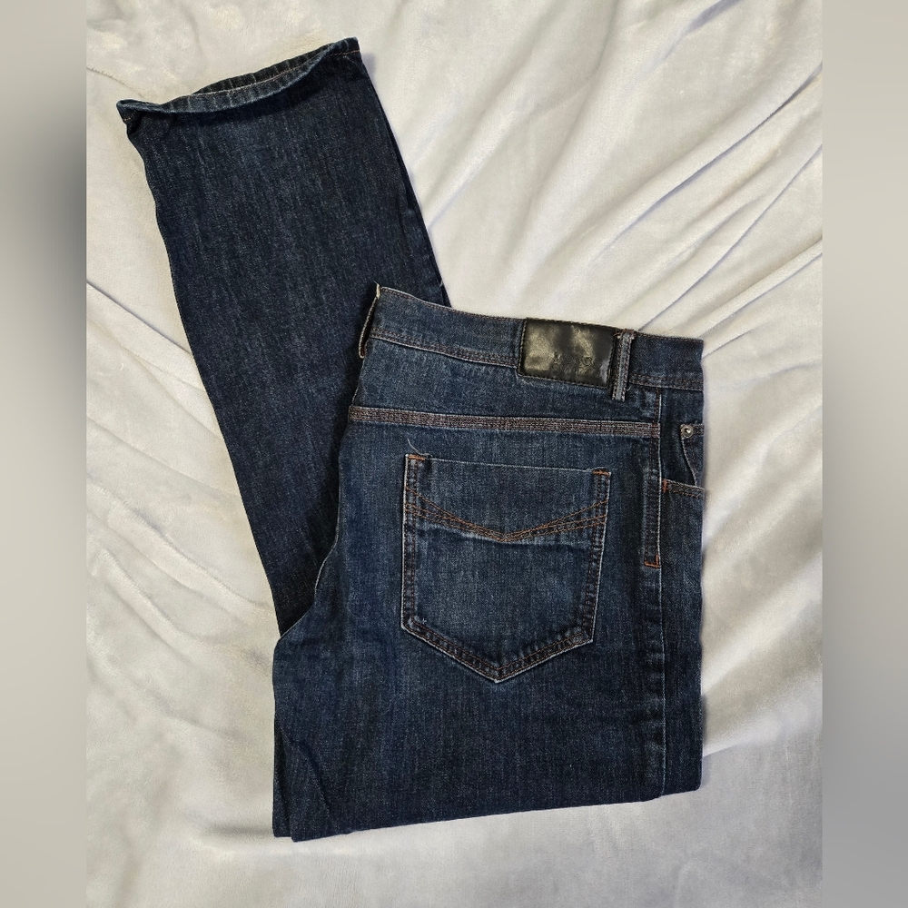 Classic Navy Straight Leg Jeans